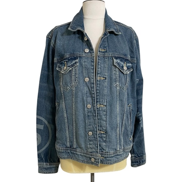 Lucky Brand Jackets & Blazers - New LUCKY BRAND+Coca Cola limited edition distressed denim trucker jacket